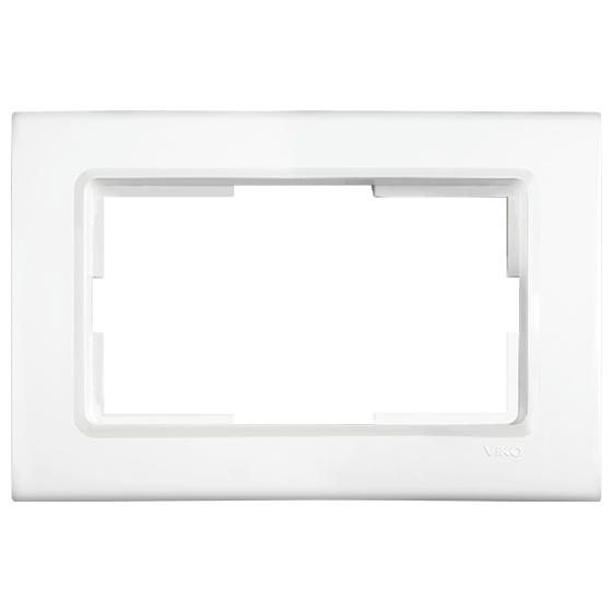 Viko Karre İkili Sıva Altı Priz Çerçevesi Beyaz