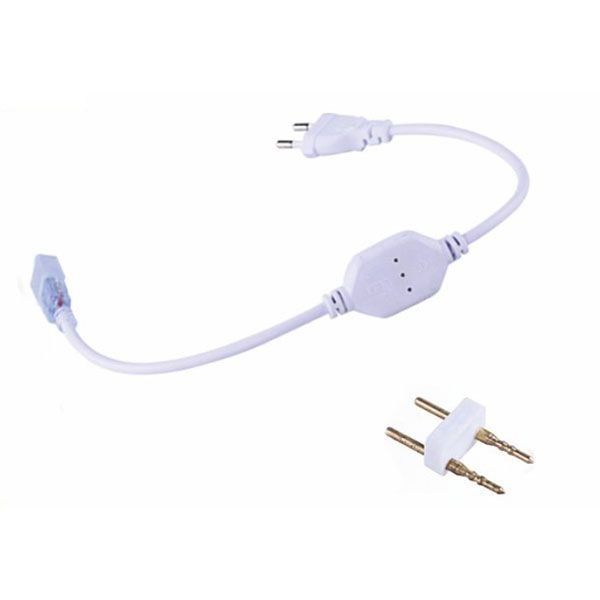 3 Çipli 220V Silikonlu Hortum Şerit Led Fişi