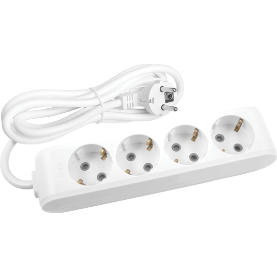 Viko Multi-let Dörtlü Priz Topraklı Kablolu Çoçuk Korumalı