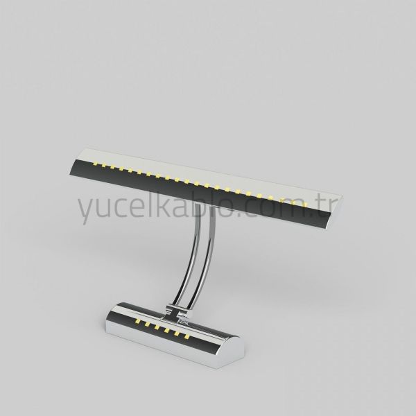 7W Çift Fonksiyonlu ve Anahtarlı Silver Duvar Aplik Sarı 3000K