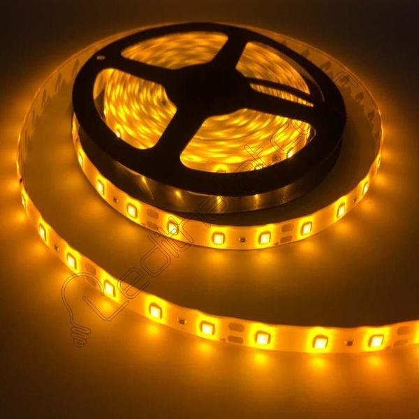 Dış  Mekan Tek Çipli 60 Ledli Şerit Led 5mt Sarı 3000K