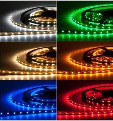 Dış  Mekan Tek Çipli 60 Ledli Şerit Led 5mt Sarı 3000K