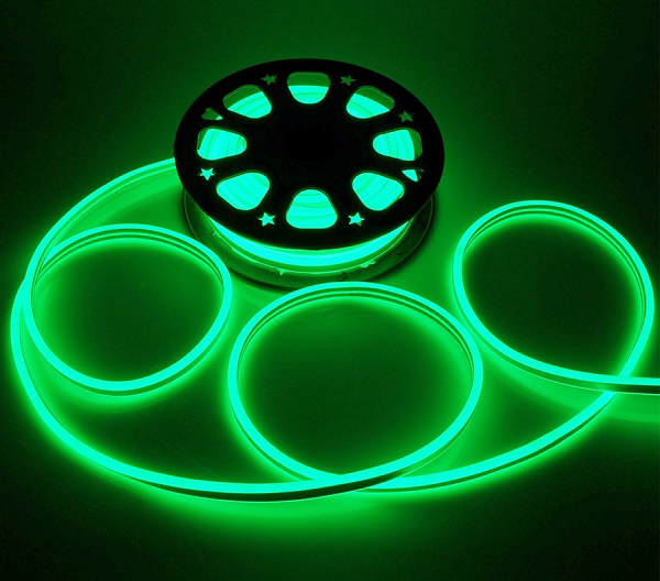 Neon 220V Şerit Led Yeşil