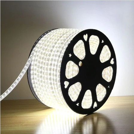 3 Çipli 220V Silikonlu Hortum Şerit Led Beyaz 6500K