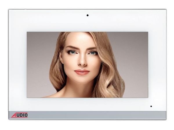 Audio 10'' Slim Bus Plus Görüntülü Dokunmatik Ekranlı Handsfree Diafon Hafızasız - BEYAZ