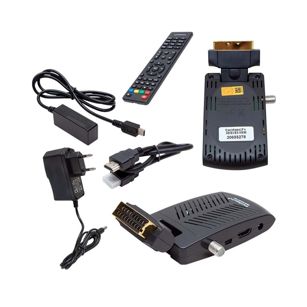 Botech Scart HD mini Uydu Alıcısı Tüplü Tv Ve Led Tv Uyumlu 111019