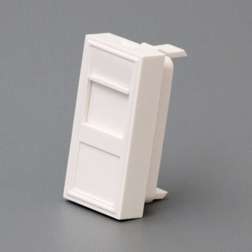 45x22,5 Faceplate Tekli Keystone Jack Pancurlu Kapak
