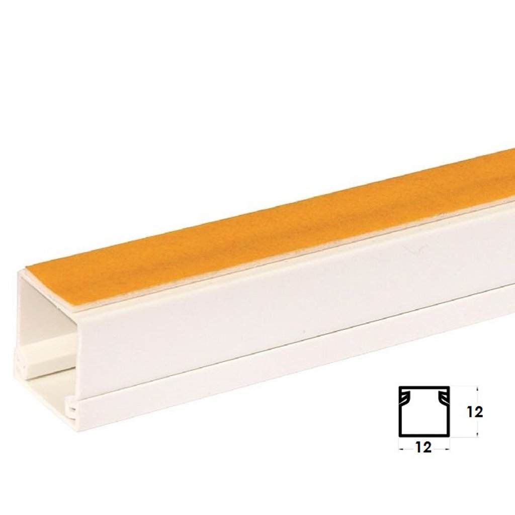 12x12 Yapışkanlı Kablo Kanalı 2mt
