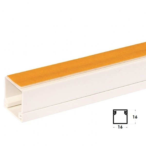 16x16 Yapışkanlı Kablo Kanalı 2mt