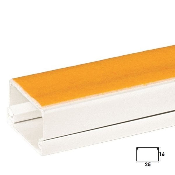 25x16 Yapışkanlı Kablo Kanalı 2mt