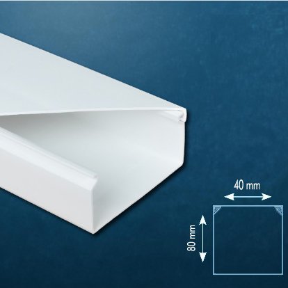 80x40 Kablo Kanalı 2mt