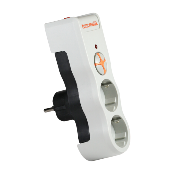 Akım Korumalı Priz 2li Beyaz