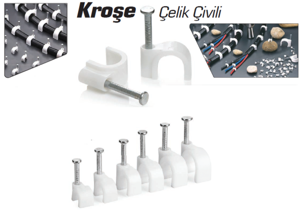 No:8 4x16 NYM Beton Çivili Kroşe (40lı Kutu)