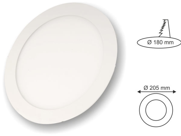 Ycl Eko 15W.S.A.Yuvarlak Panel Günışığı 4000K