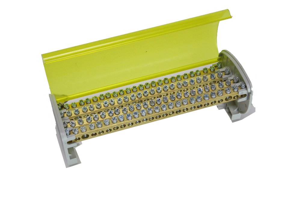 2+23 Delikli 4 Kutuplu Dağıtım Ünitesi Kapaklı ( 7x12mm 125A )