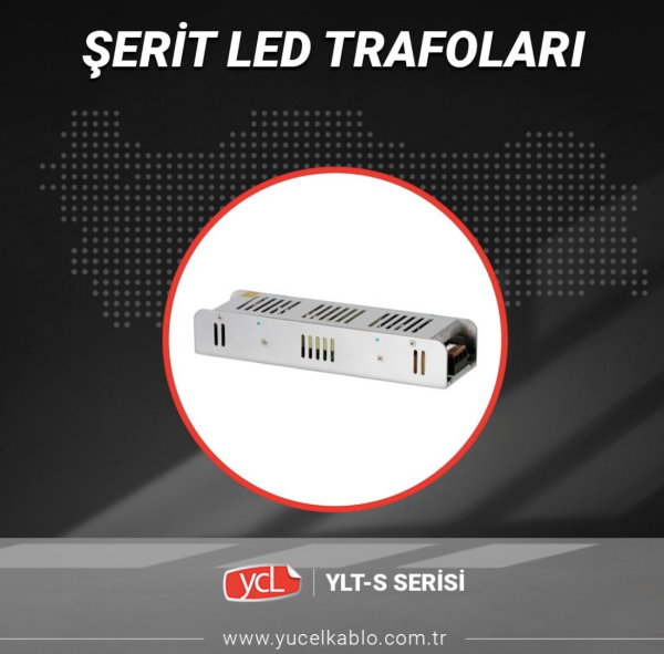 24V 10A Akım Korumalı Slim Led Trafosu