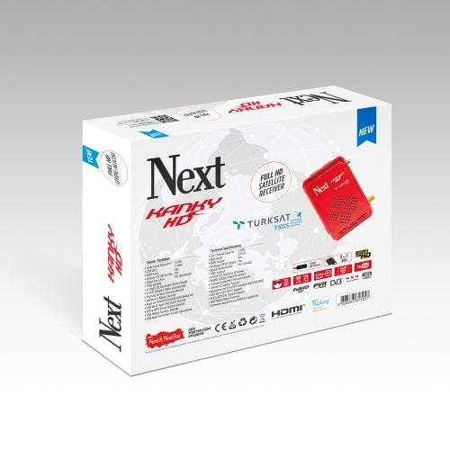 Next Kanky HD 4-Digit LED, Scart Kablo Desteği, TKGS, Hazır Kanal Listesi HDMIlı Uydu Alıcısı