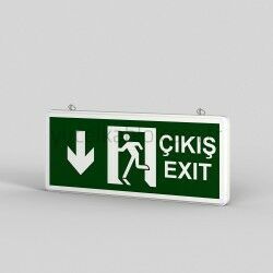 3W 3Led Çift Yönlü EXIT( Çıkış) Aşağıya