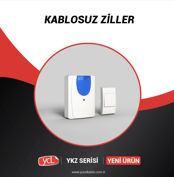Kablosuz Tek Zil Tek Butonlu Zil